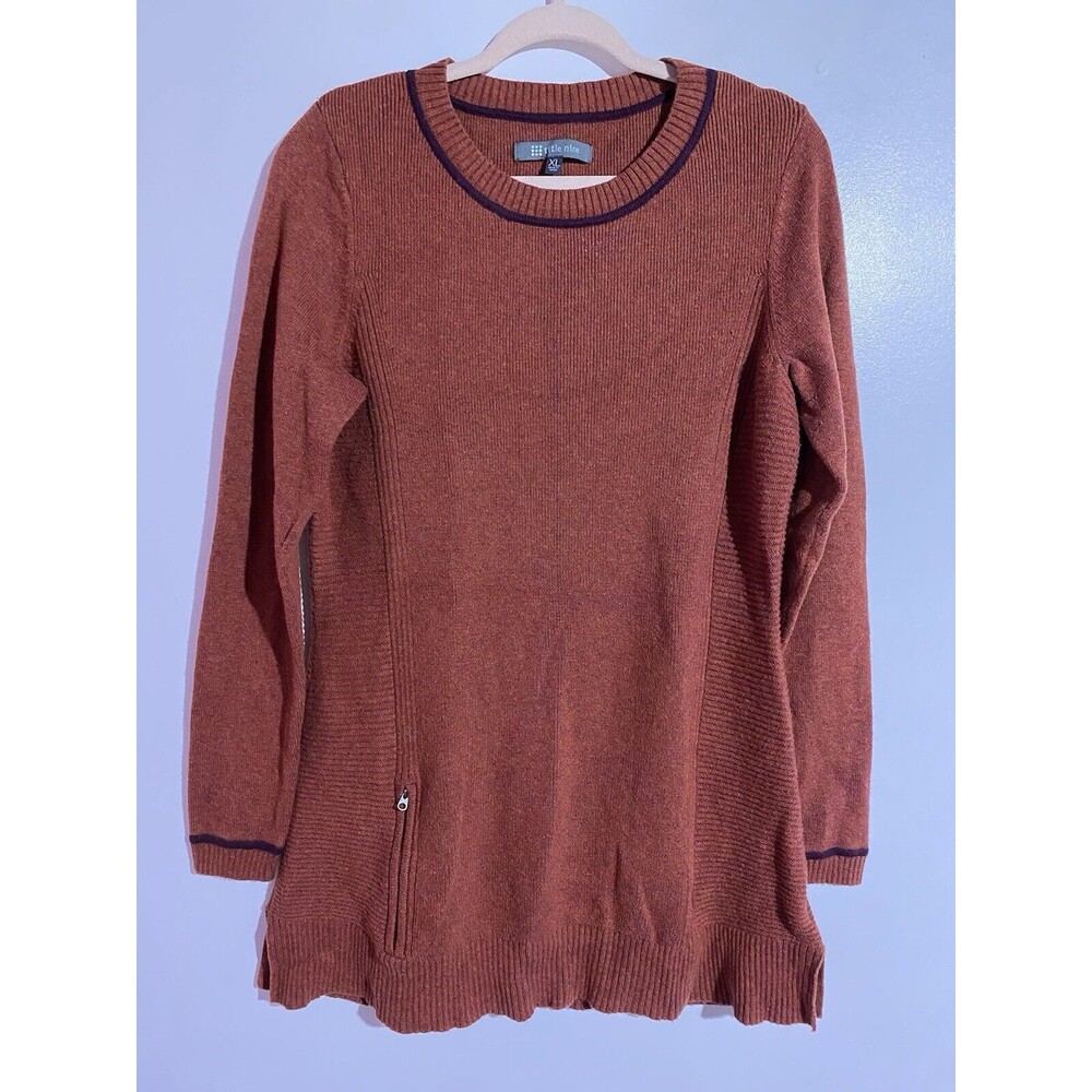 Title Nine Rust Scoop Neck Sweater